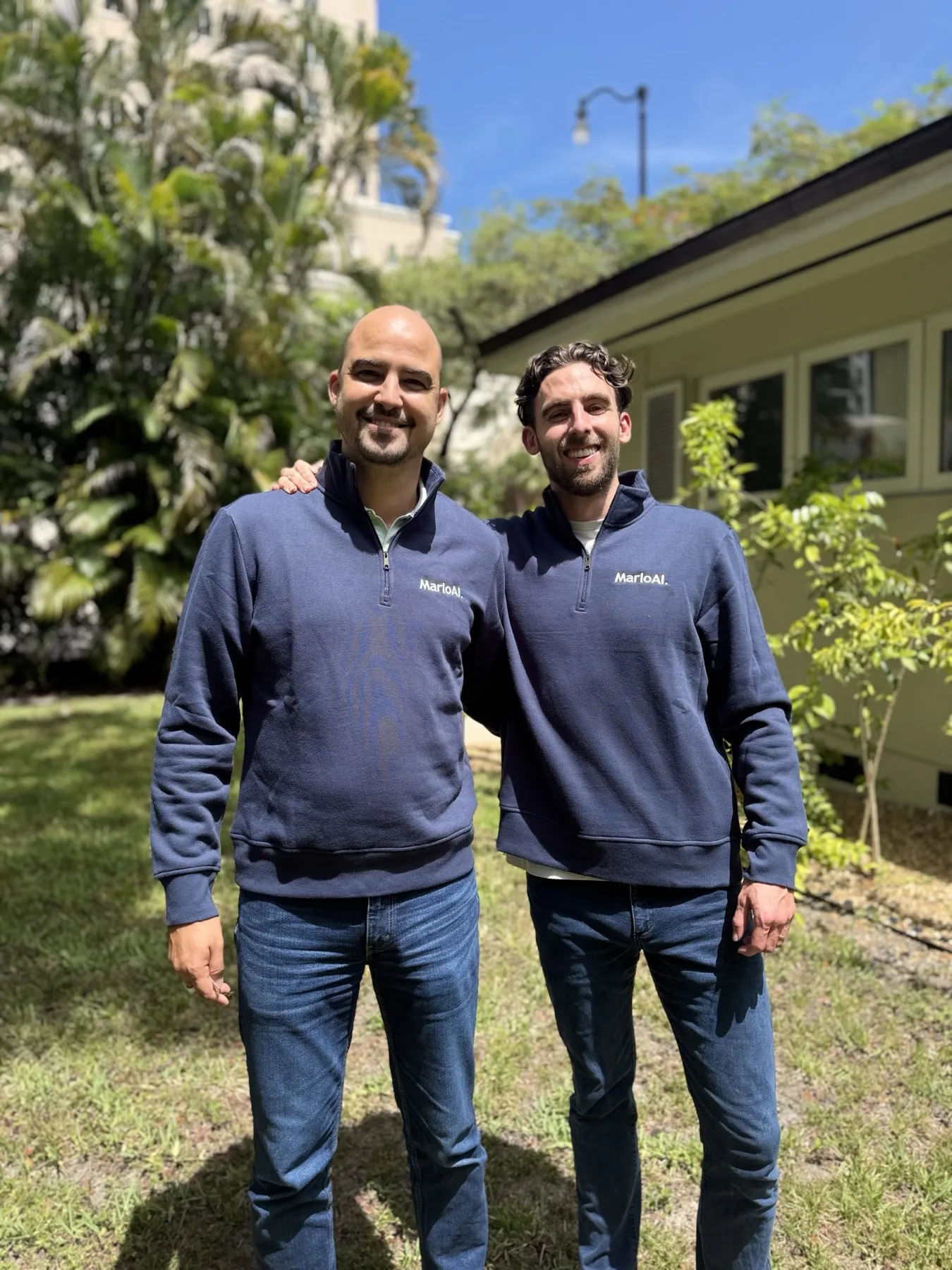 Preston Nix and Gabriel Cebrian, co-founders of MarloAI, in Coral Gables, Florida.