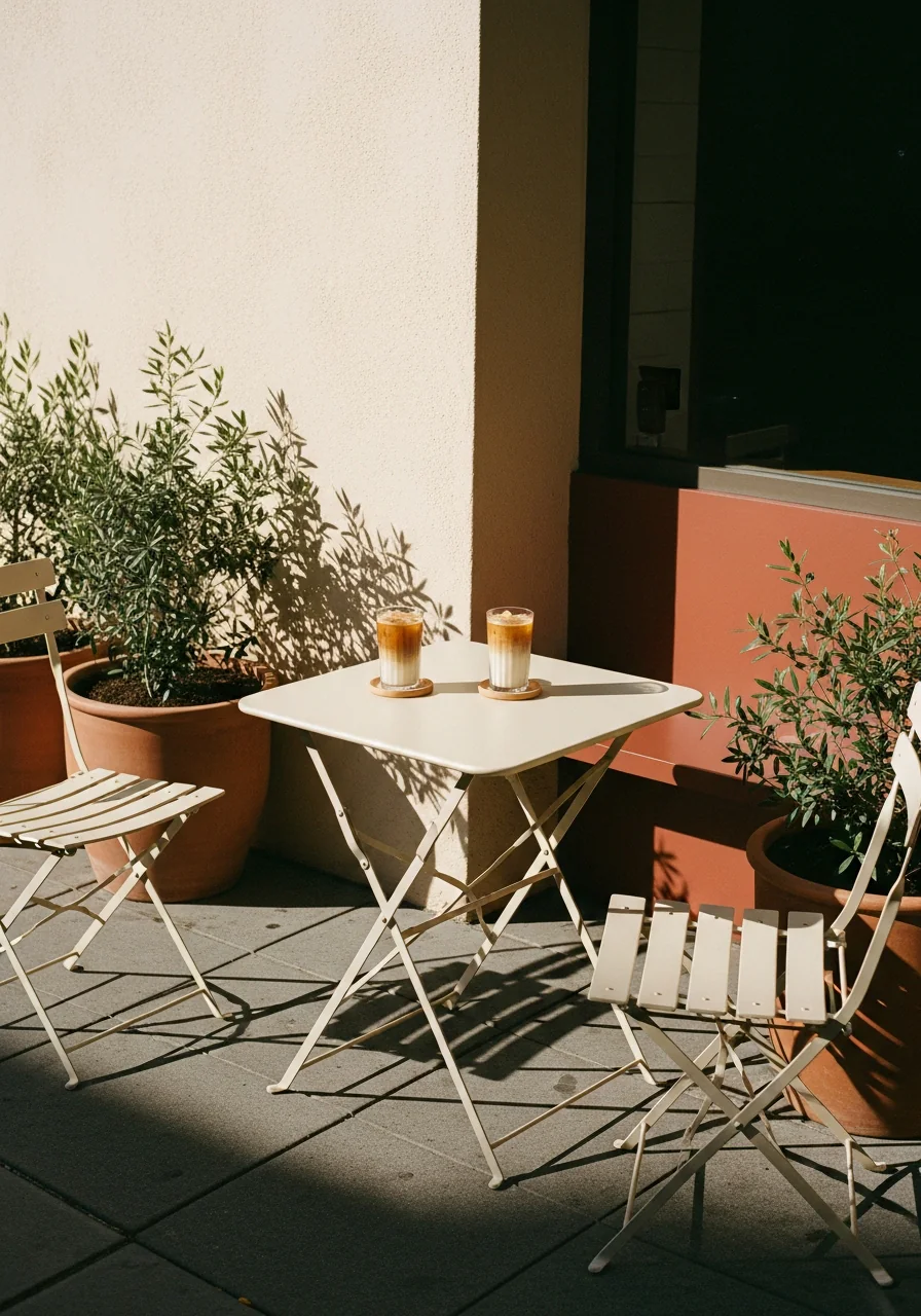 Patio in the morning